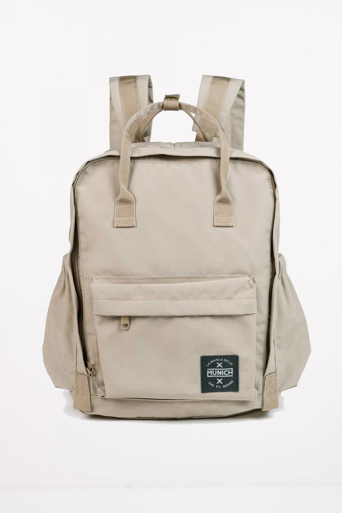 MUNICH BACKPACK COUR MEDIUM en color MARRON CLARO (1)