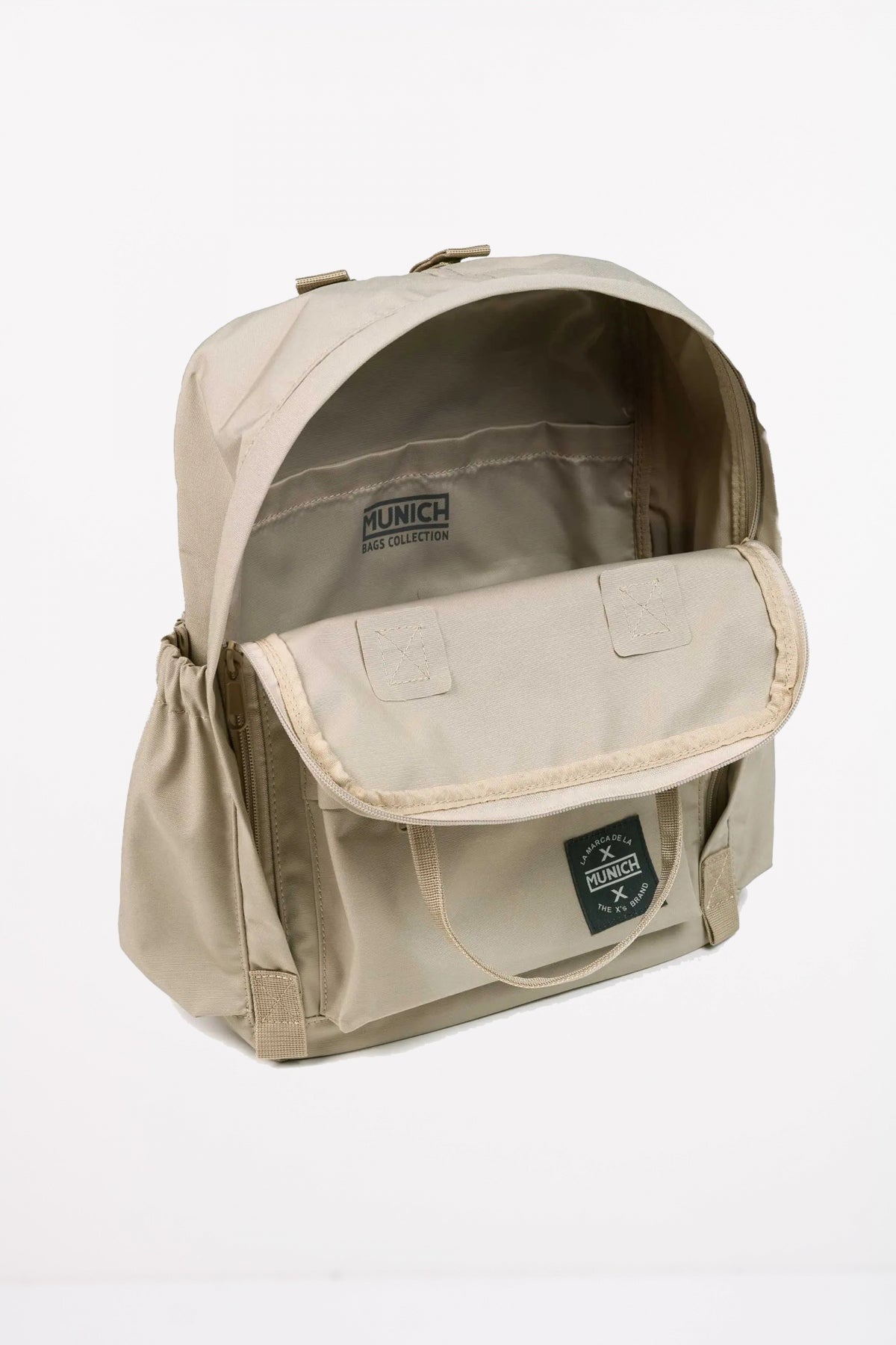 MUNICH BACKPACK COUR MEDIUM en color MARRON CLARO (3)