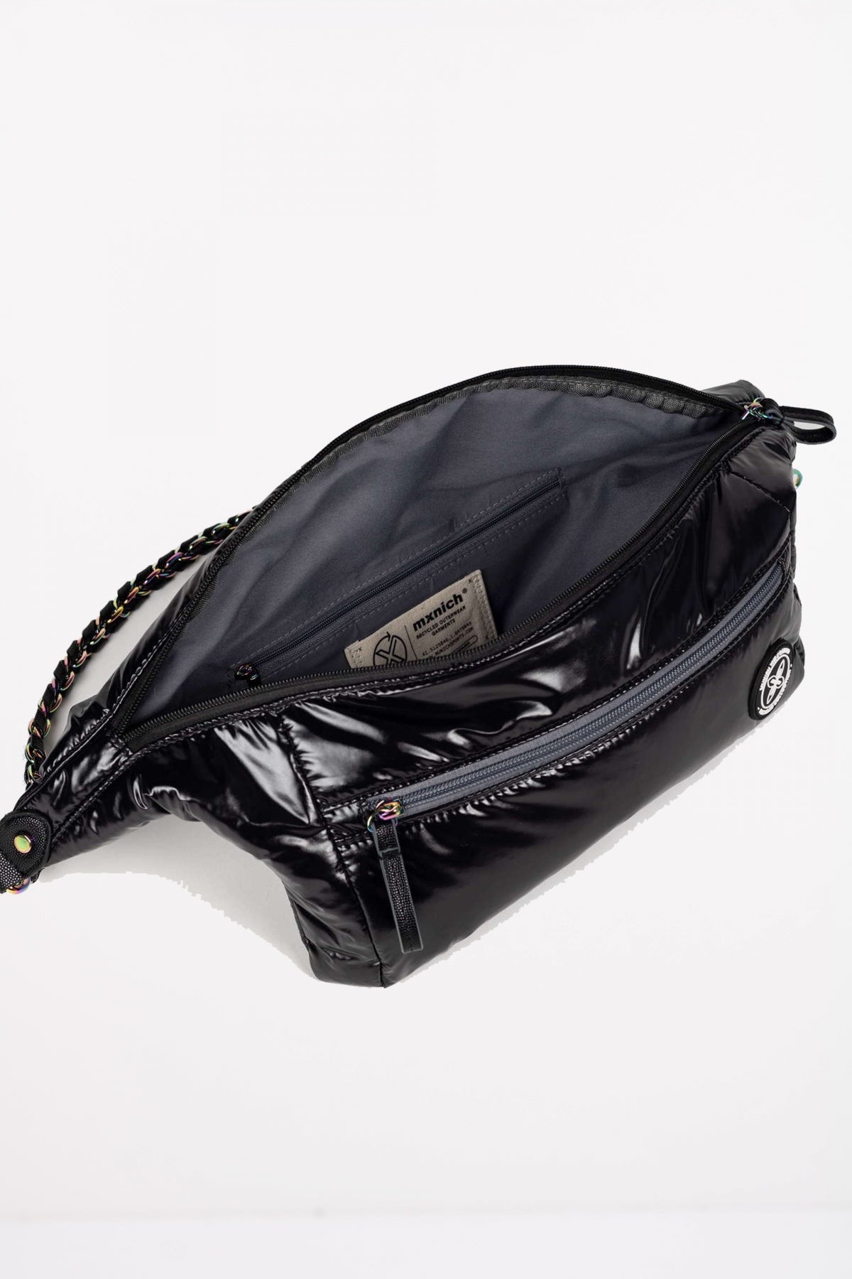 MUNICH GLOSS RECYCLED FANNYPACK X en color NEGRO (4)