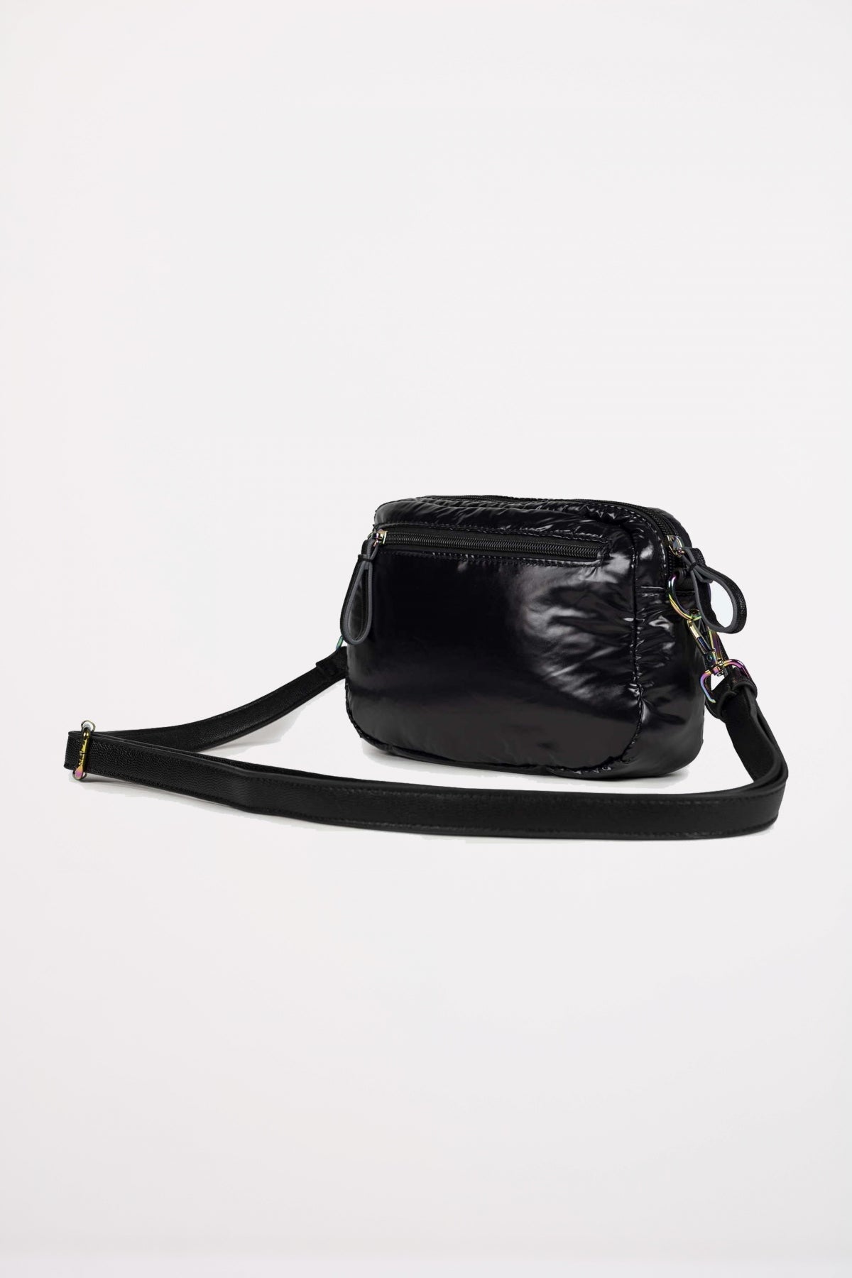 MUNICH GLOSS RECYCLED CROSSBODY en color NEGRO (2)