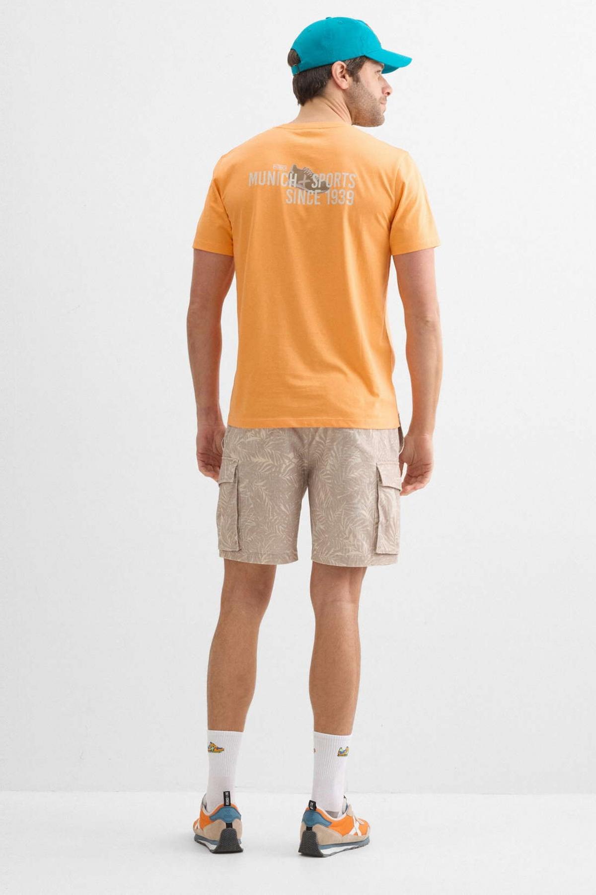 MUNICH REGULAR T-SHIRT MASSANA en color NARANJA (2)