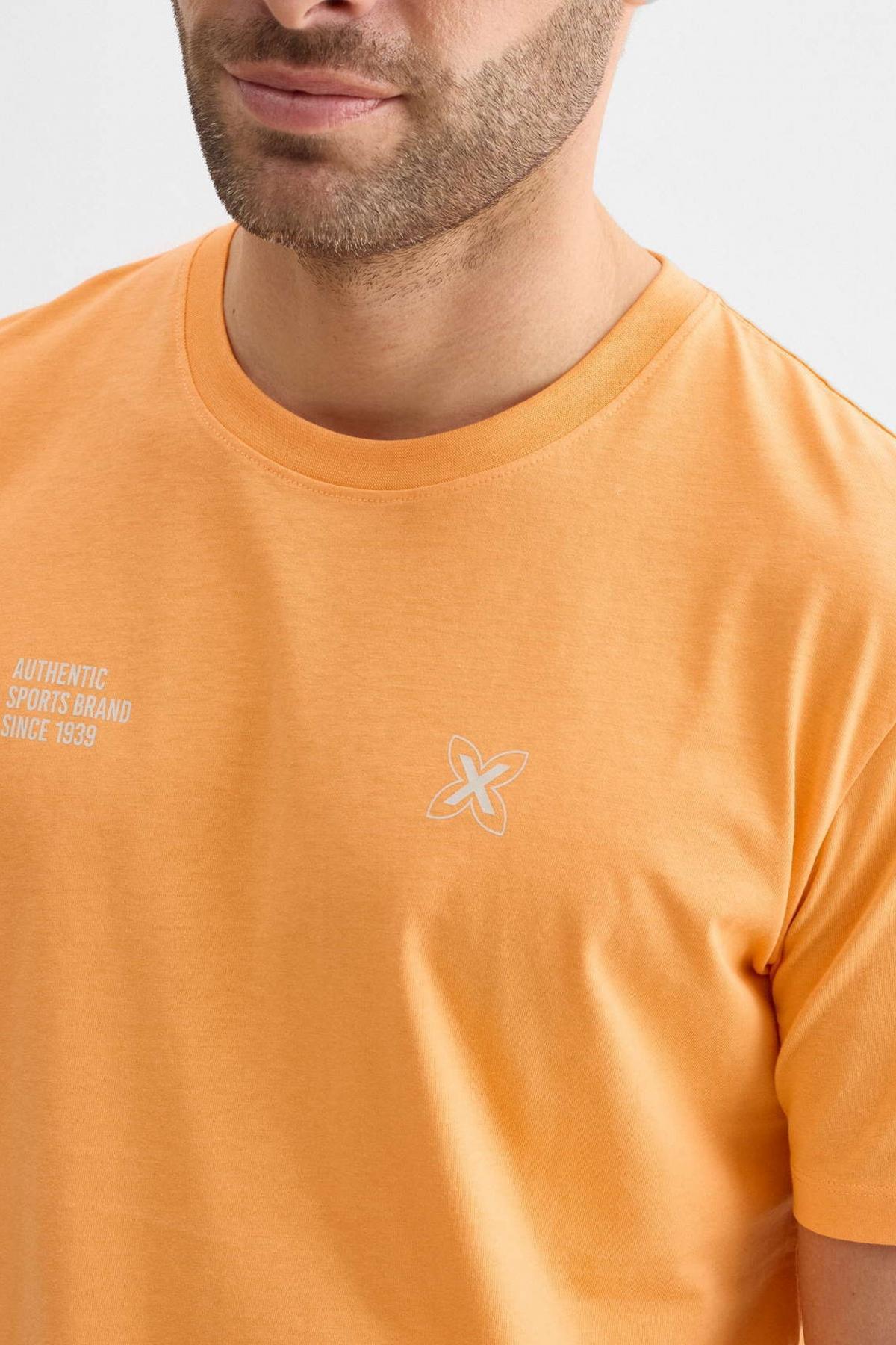 MUNICH REGULAR T-SHIRT MASSANA en color NARANJA (3)