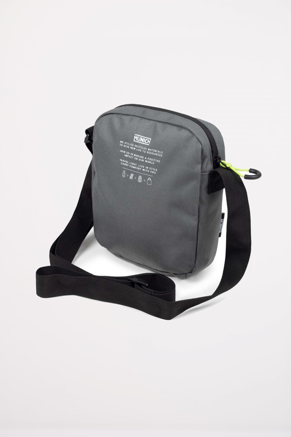 MUNICH GYM SPORTS RECYCLED CROSSBODY en color GRIS  (2)