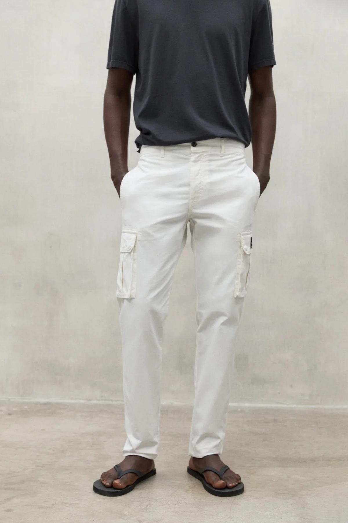 ECOALF ETHICARGOALF PANTS en color BLANCO (1)