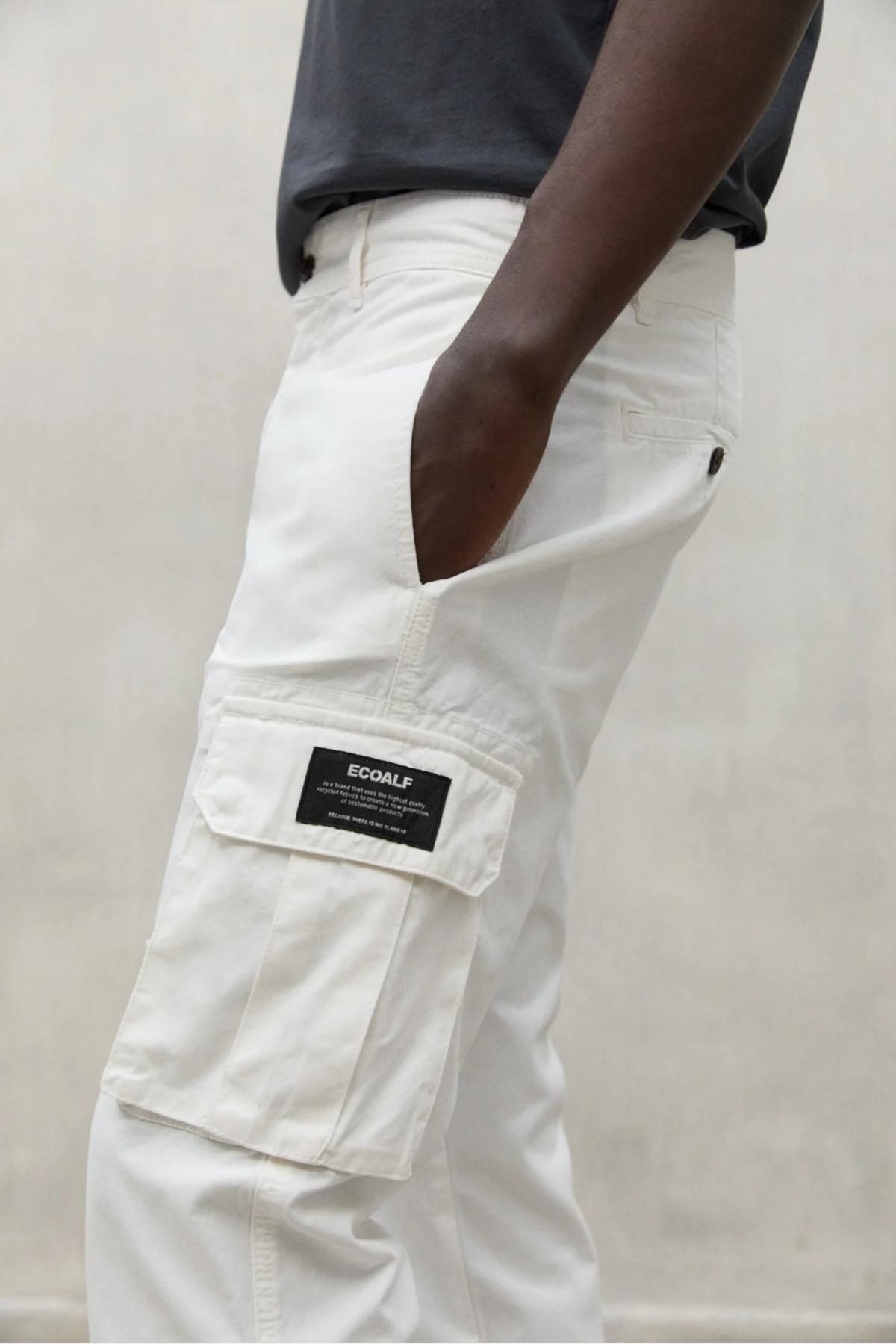 ECOALF ETHICARGOALF PANTS en color BLANCO (4)