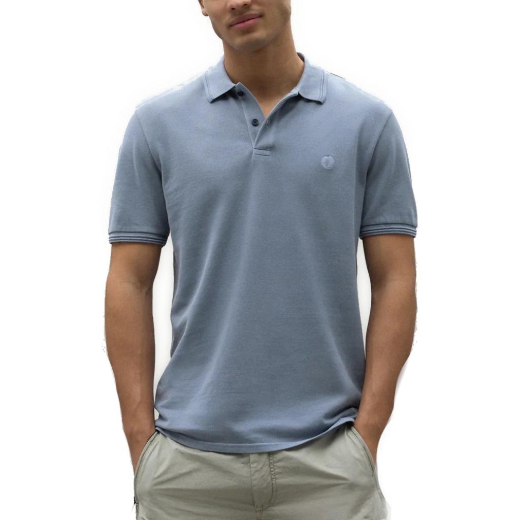 ECOALF ANOALF BECAUSE POLO en color AZUL (1)
