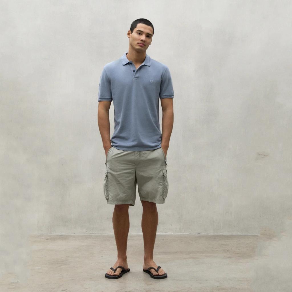 ECOALF ANOALF BECAUSE POLO en color AZUL (4)