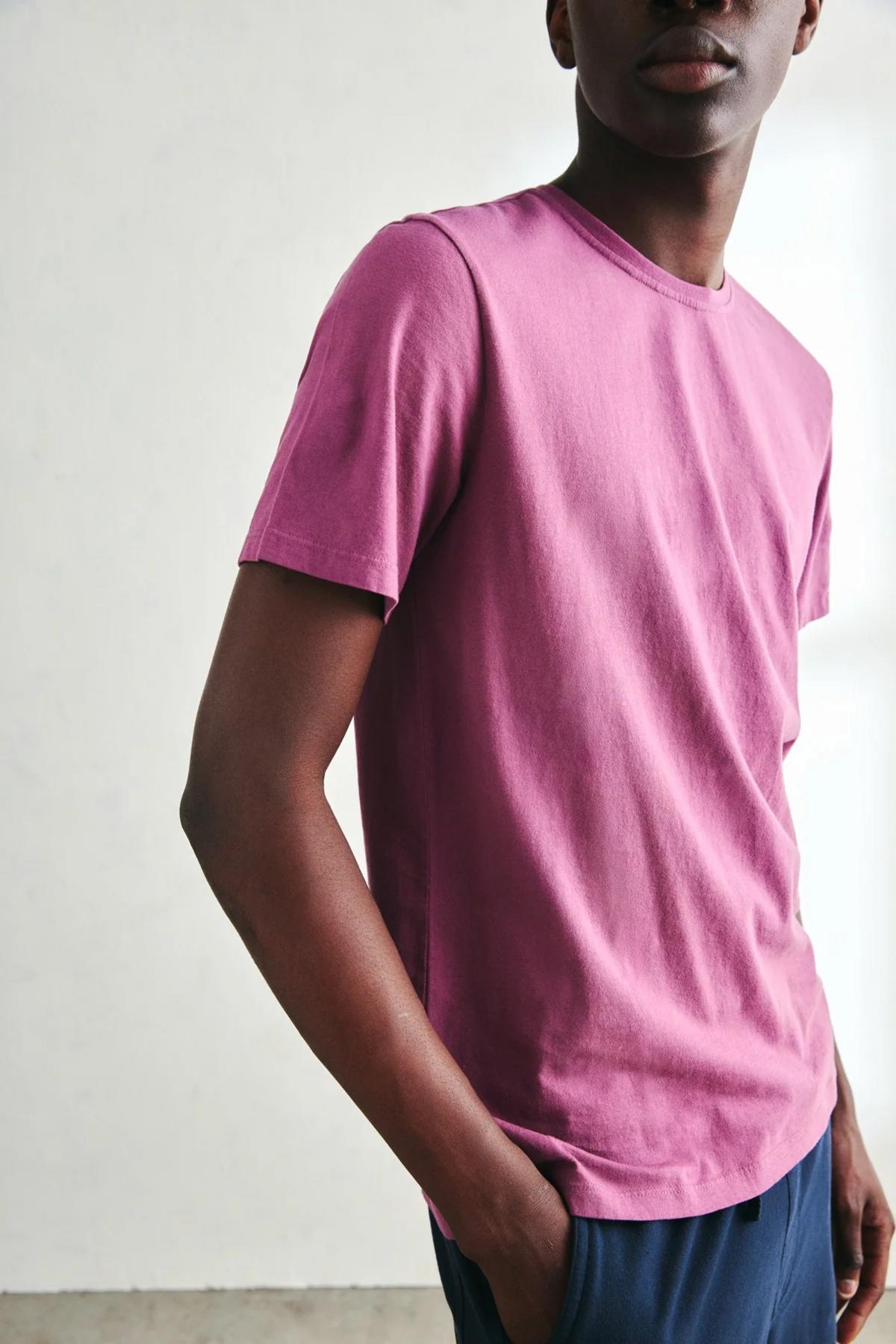 ECOALF VENTALF T-SHIRT en color BURDEOS (4)