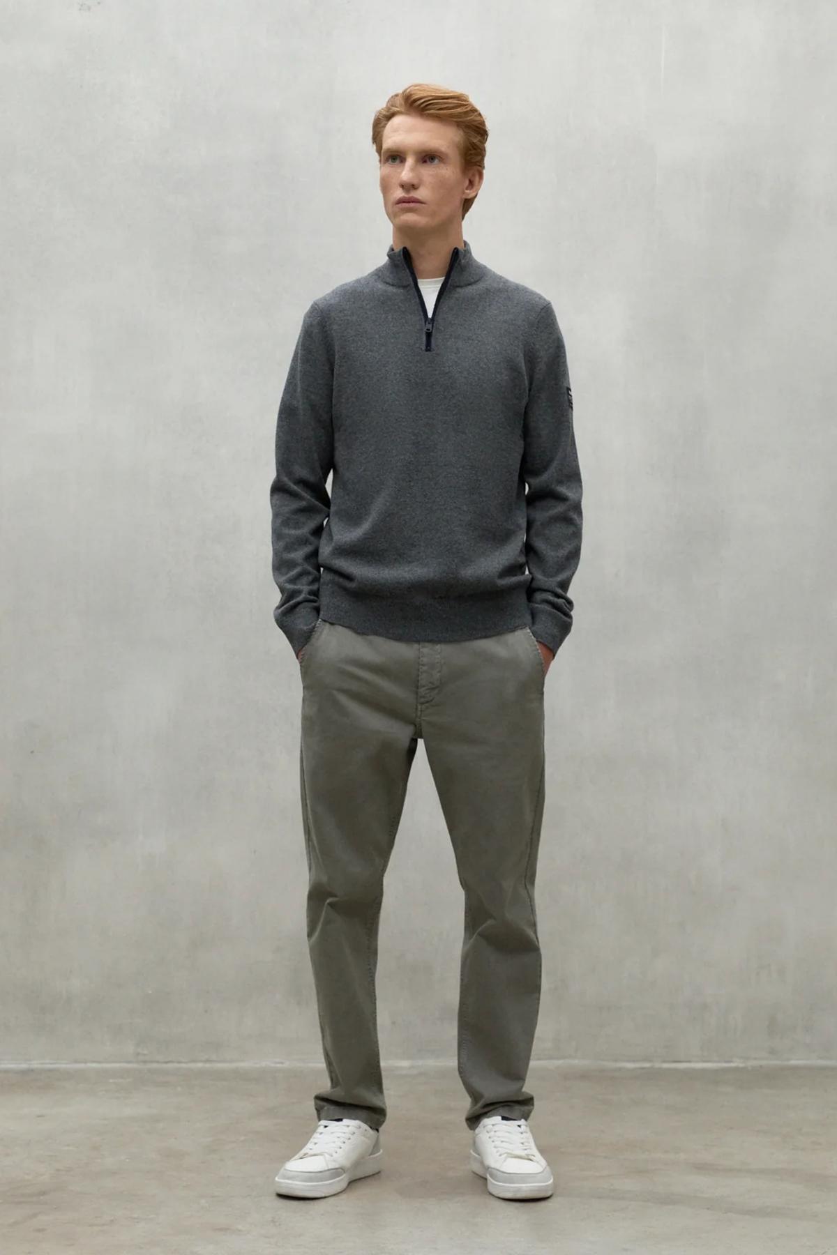 ECOALF LARCH SWEATER en color GRIS (4)