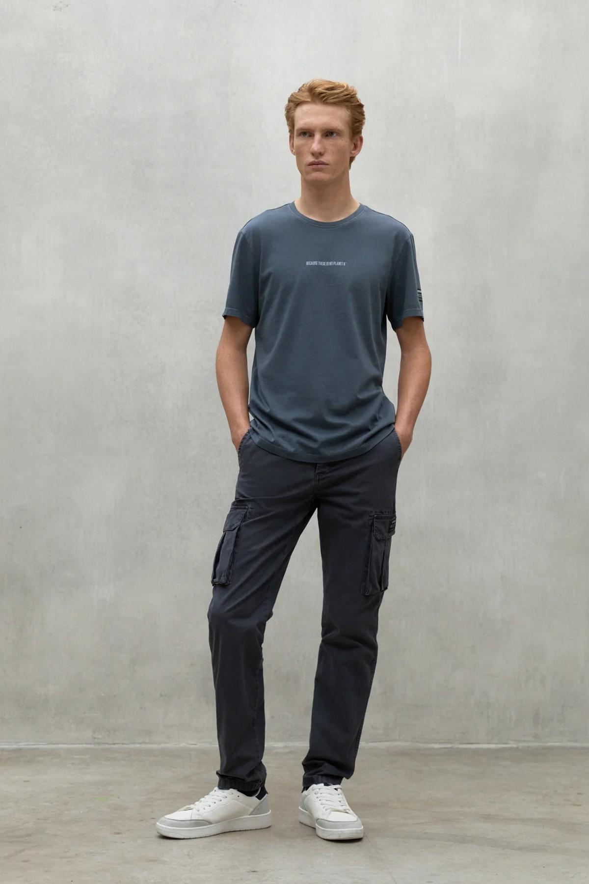 ECOALF ALMER ALF TSHIRT en color AZUL (4)