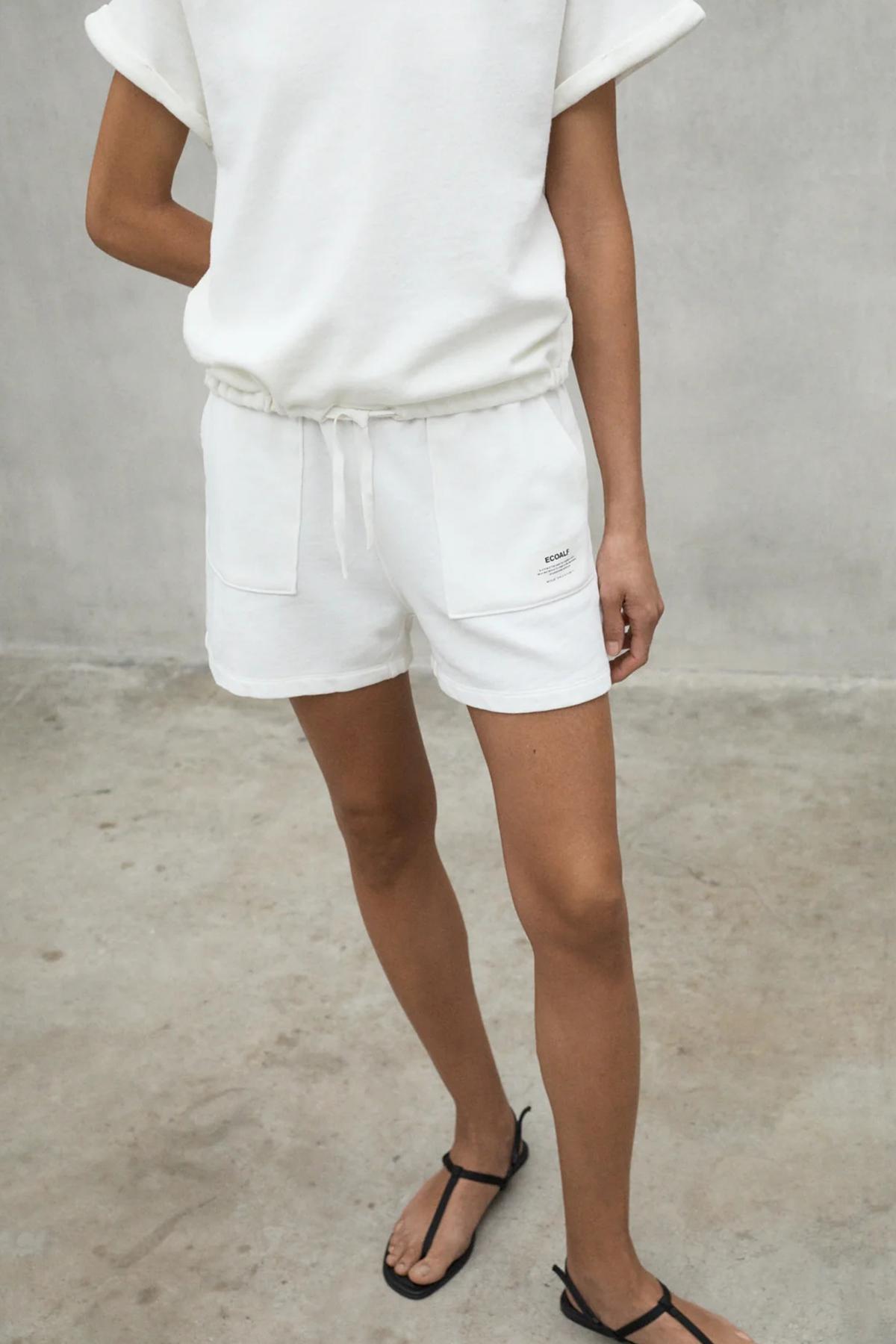 ECOALF NESSALF SHORTS WOMAN en color BLANCO (3)
