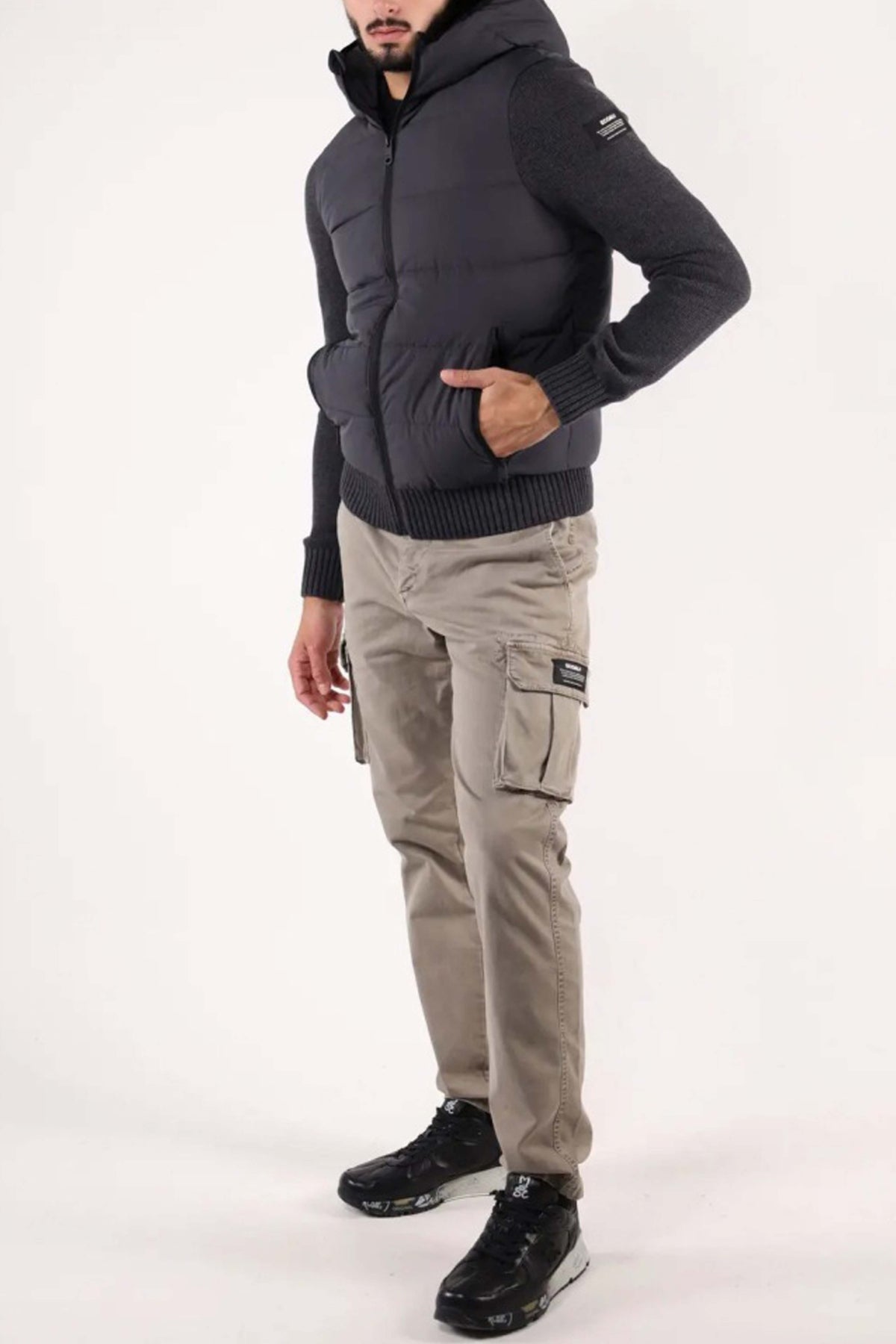 ECOALF BALE HYBRID en color GRIS (4)