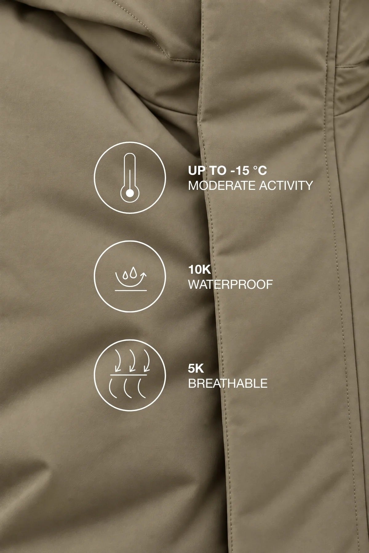 ECOALF PARKO JACKET MAN en color BEIS (4)