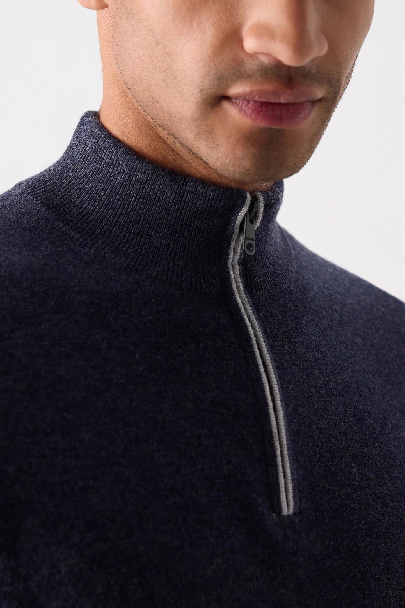 ECOALF LARCH KNIT MAN en color AZUL (3)