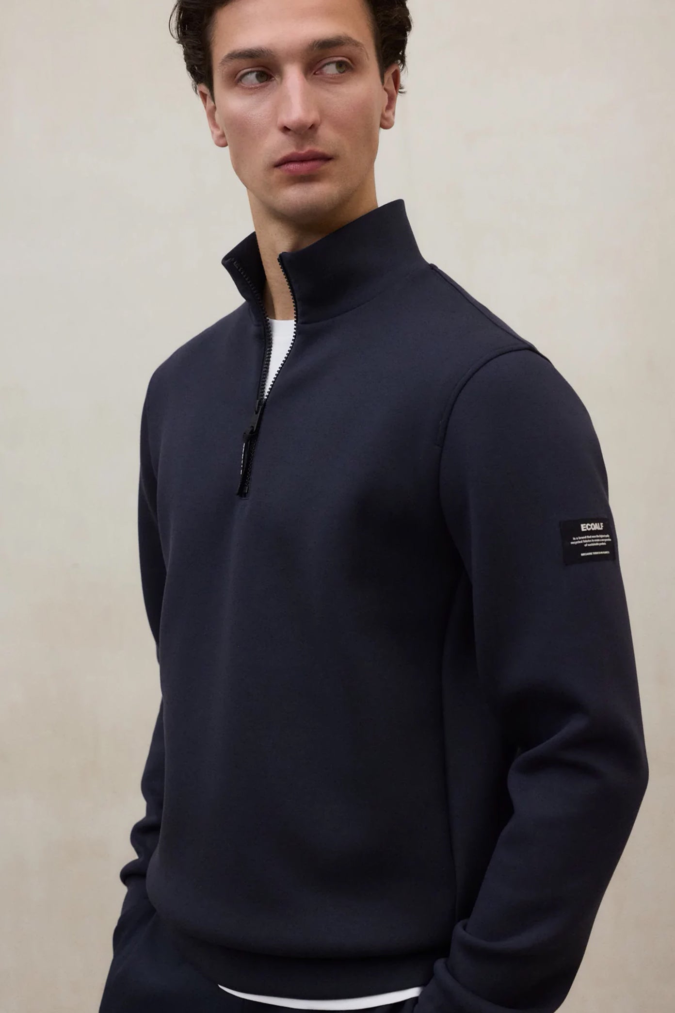 ECOALF BETREN SWEATSHIRT M en color AZUL (1)