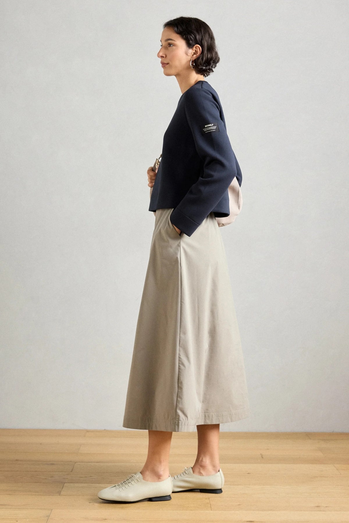 ECOALF MORGAN DRESS en color AZUL (4)
