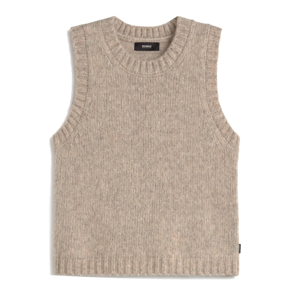 ECOALF MAPLE KNIT WOMAN en color BEIS (3)