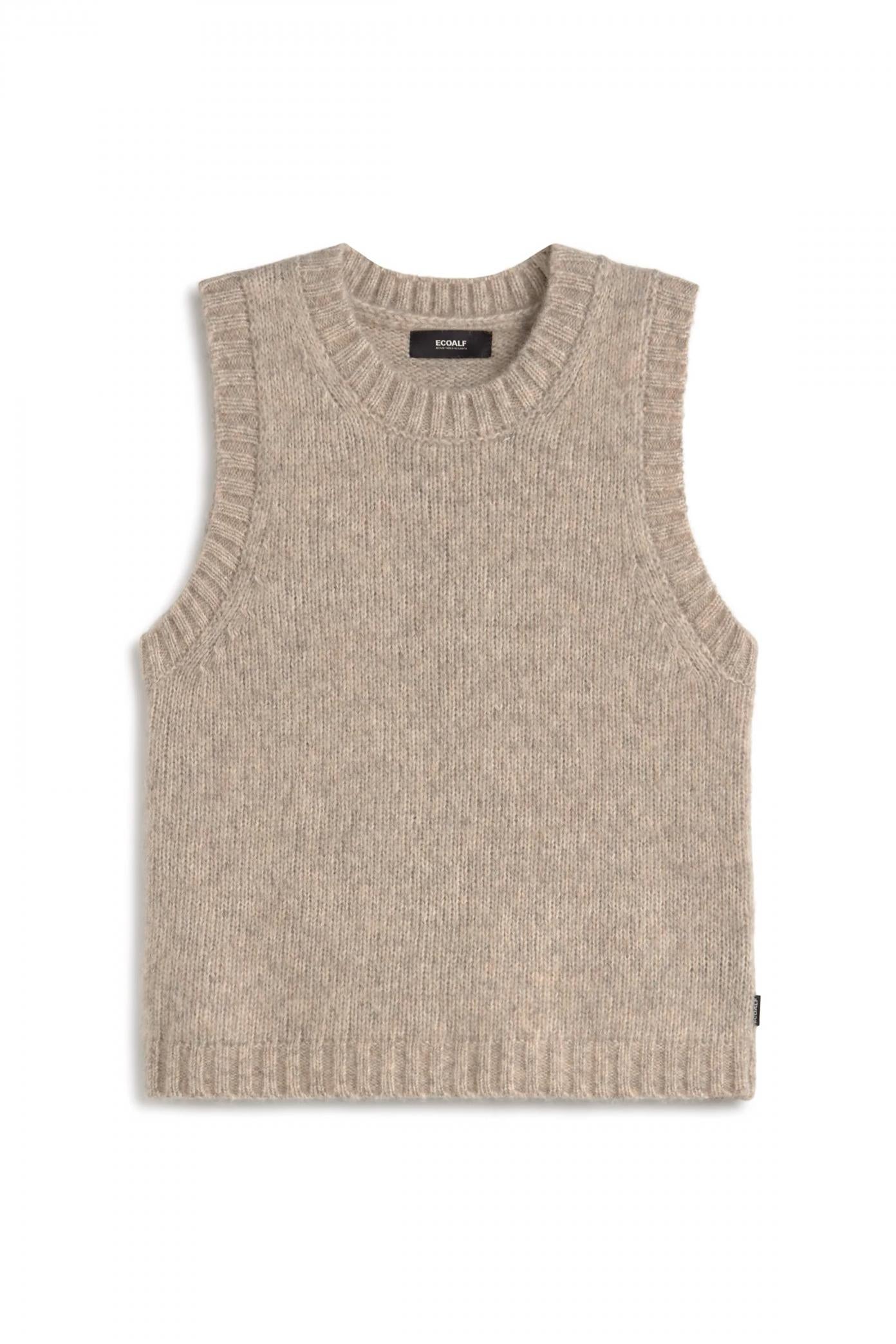 ECOALF MAPLE KNIT WOMAN en color BEIS (1)