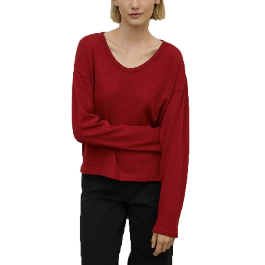 ECOALF ADRAGA T-SHIRT en color ROJO (4)