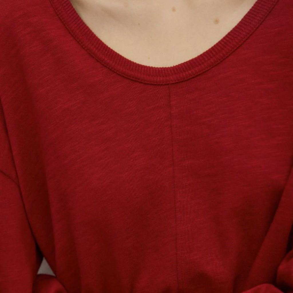 ECOALF ADRAGA T-SHIRT en color ROJO (6)