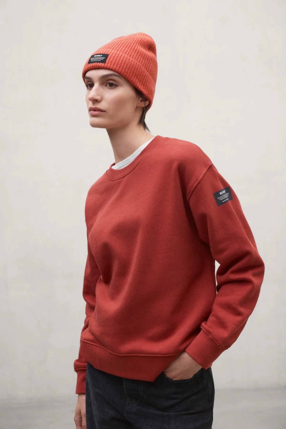 ECOALF MCWGASTGODOY GODOY SWEATSHIRT WO en color NARANJA (1)