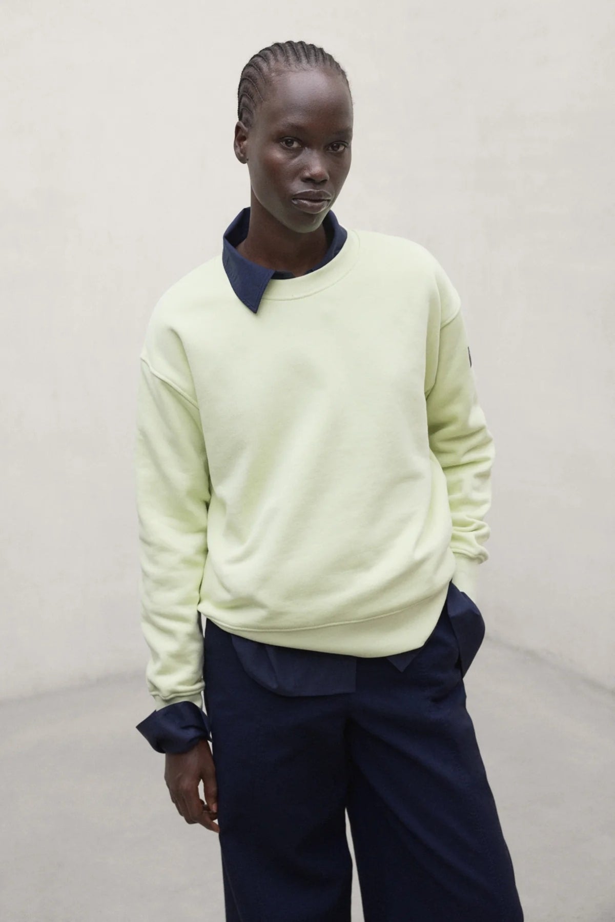 ECOALF MCWGASTGODOY GODOY SWEATSHIRT WO en color AMARILLO (1)