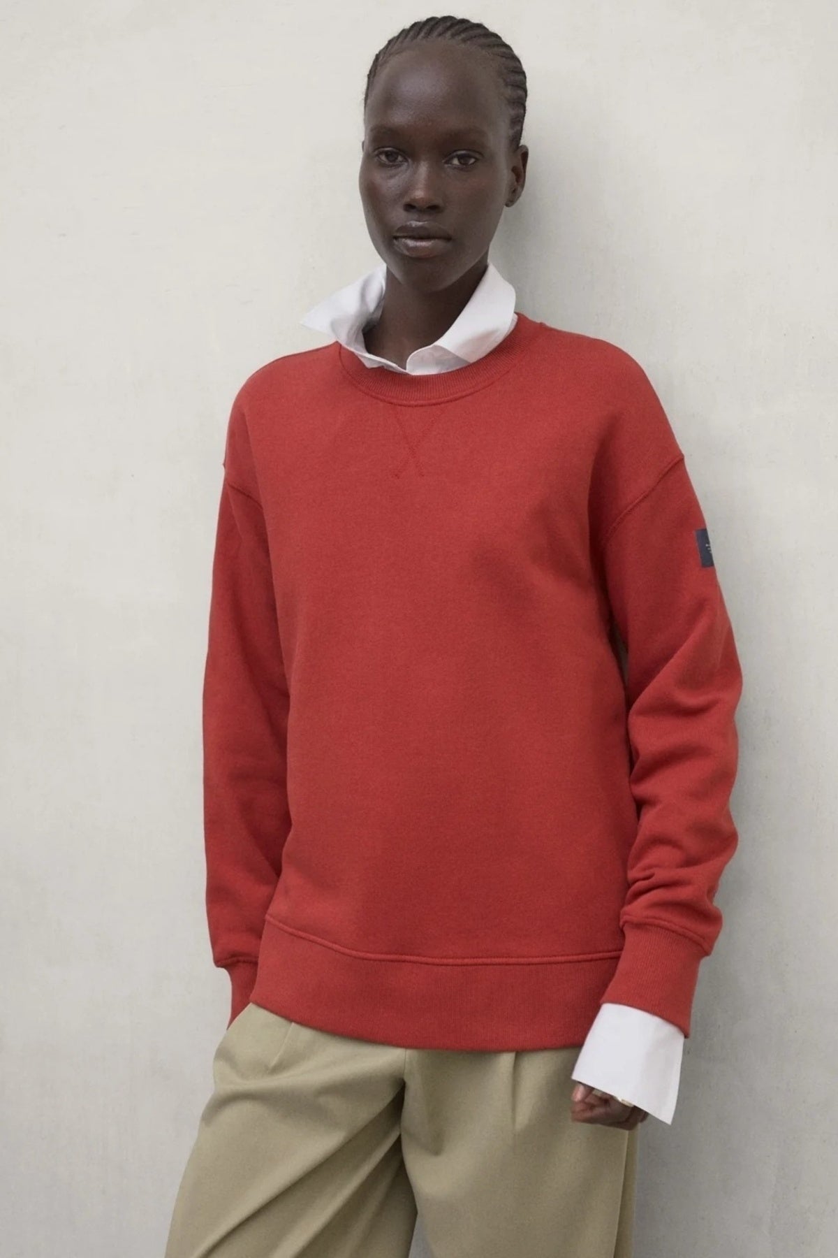 ECOALF STORM SWEATSHIRT en color NARANJA (1)