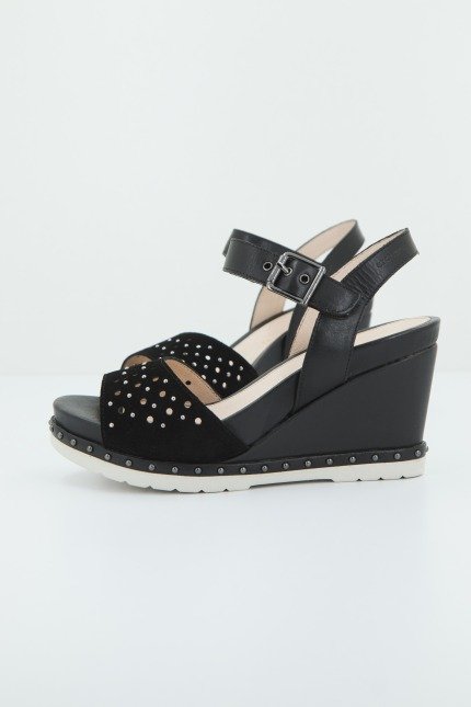 STONEFLY ARTY VELOUR/CALF en color NEGRO (2)