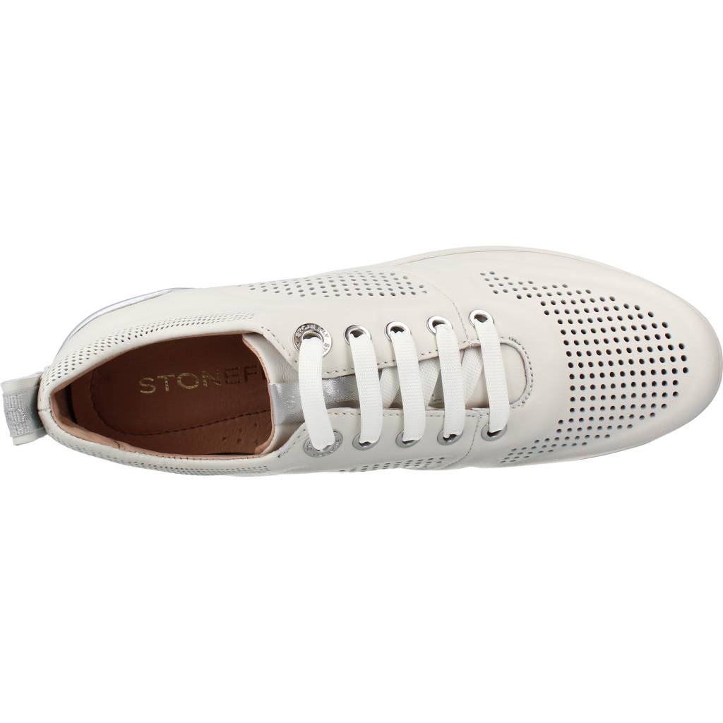STONEFLY CREAM NAPPA LTH en color BLANCO (7)