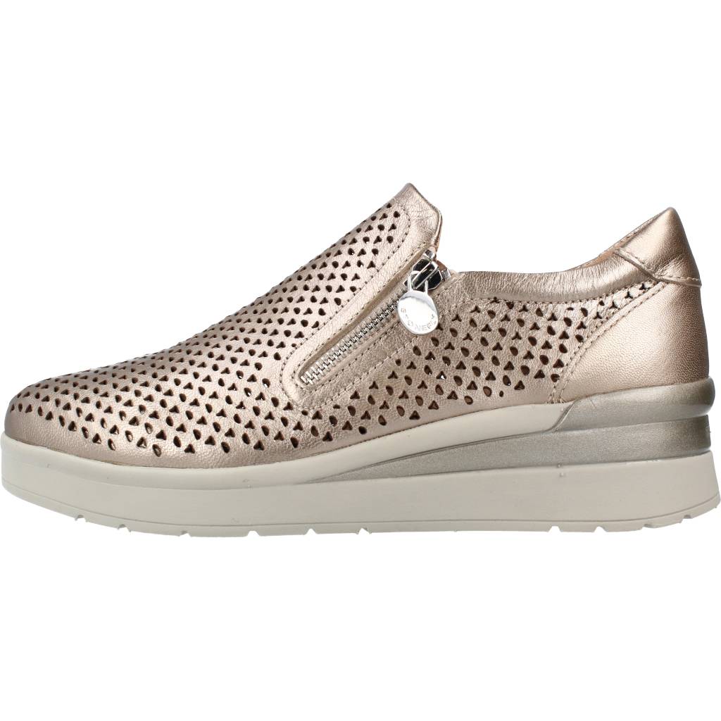 STONEFLY CREAM LAMINATED LTH en color ORO (2)