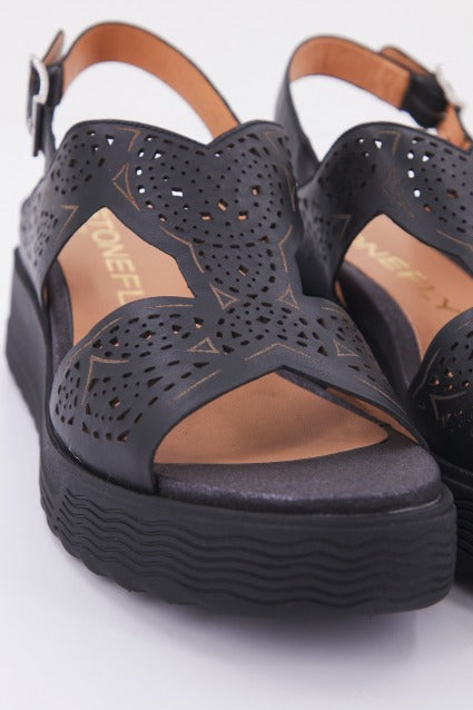 STONEFLY PARKY NAPPA en color NEGRO (4)