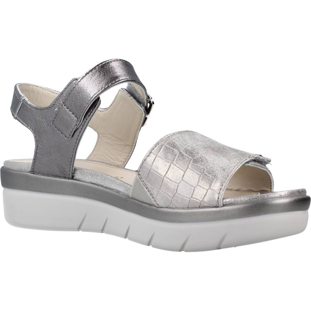 STONEFLY AQUA III LAMINATED LTH/TE en color PLATA (5)