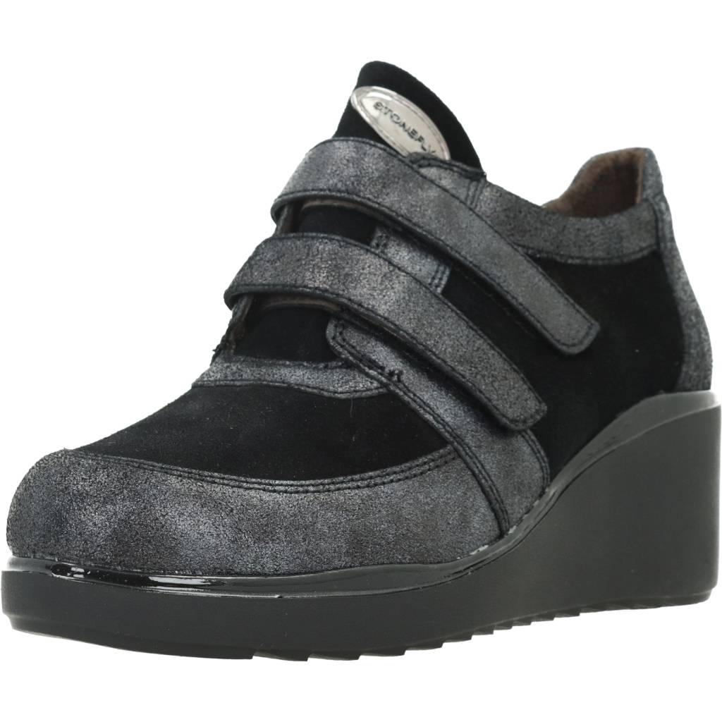 STONEFLY ECLIPSE VELOUR CRACK en color NEGRO (1)