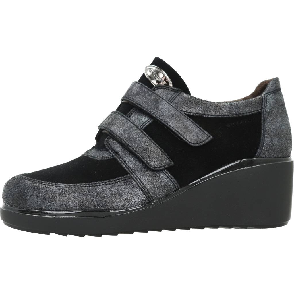 STONEFLY ECLIPSE VELOUR CRACK en color NEGRO (2)