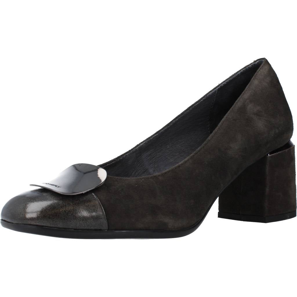 STONEFLY BRIDGET PATENT/GOAT SUEDE en color GRIS (1)