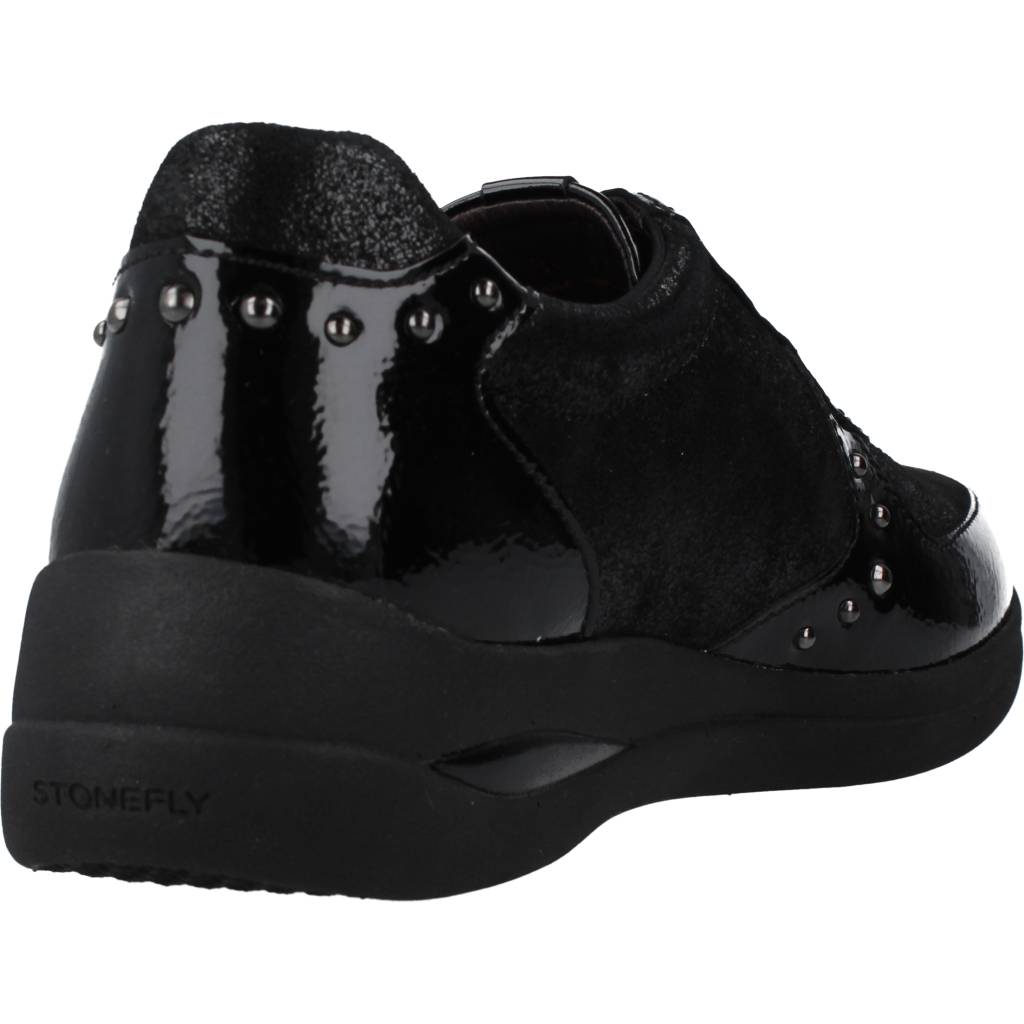 STONEFLY AURORA PATENT/GLITTER VEL en color NEGRO (3)