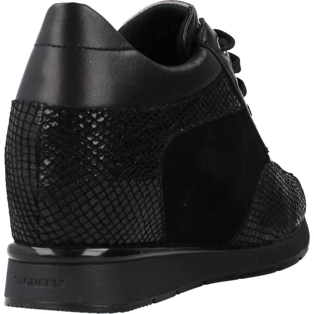 STONEFLY JACKIE PRINT SNAKE/VELOU en color NEGRO (3)