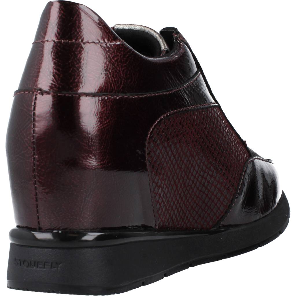 STONEFLY JACKIE PATENT/PRINT SNAK en color BURDEOS (3)