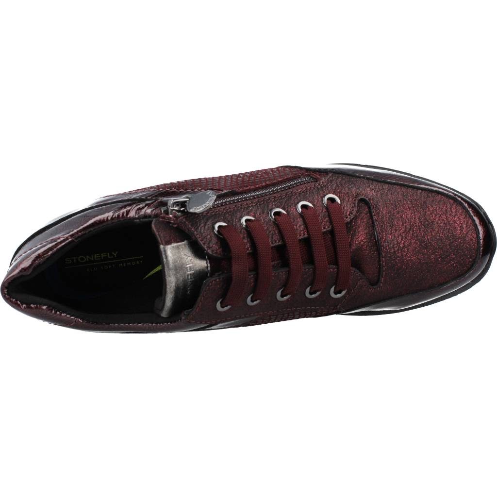 STONEFLY JACKIE PATENT/PRINT SNAK en color BURDEOS (7)