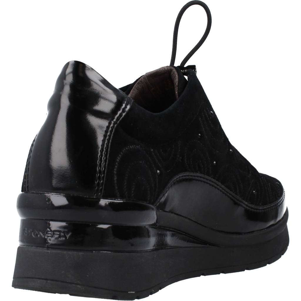 STONEFLY CREAM GOAT SUEDE/SYNT LA en color NEGRO (3)