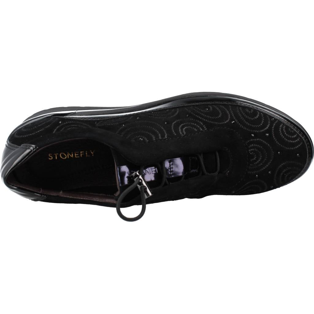 STONEFLY CREAM GOAT SUEDE/SYNT LA en color NEGRO (7)