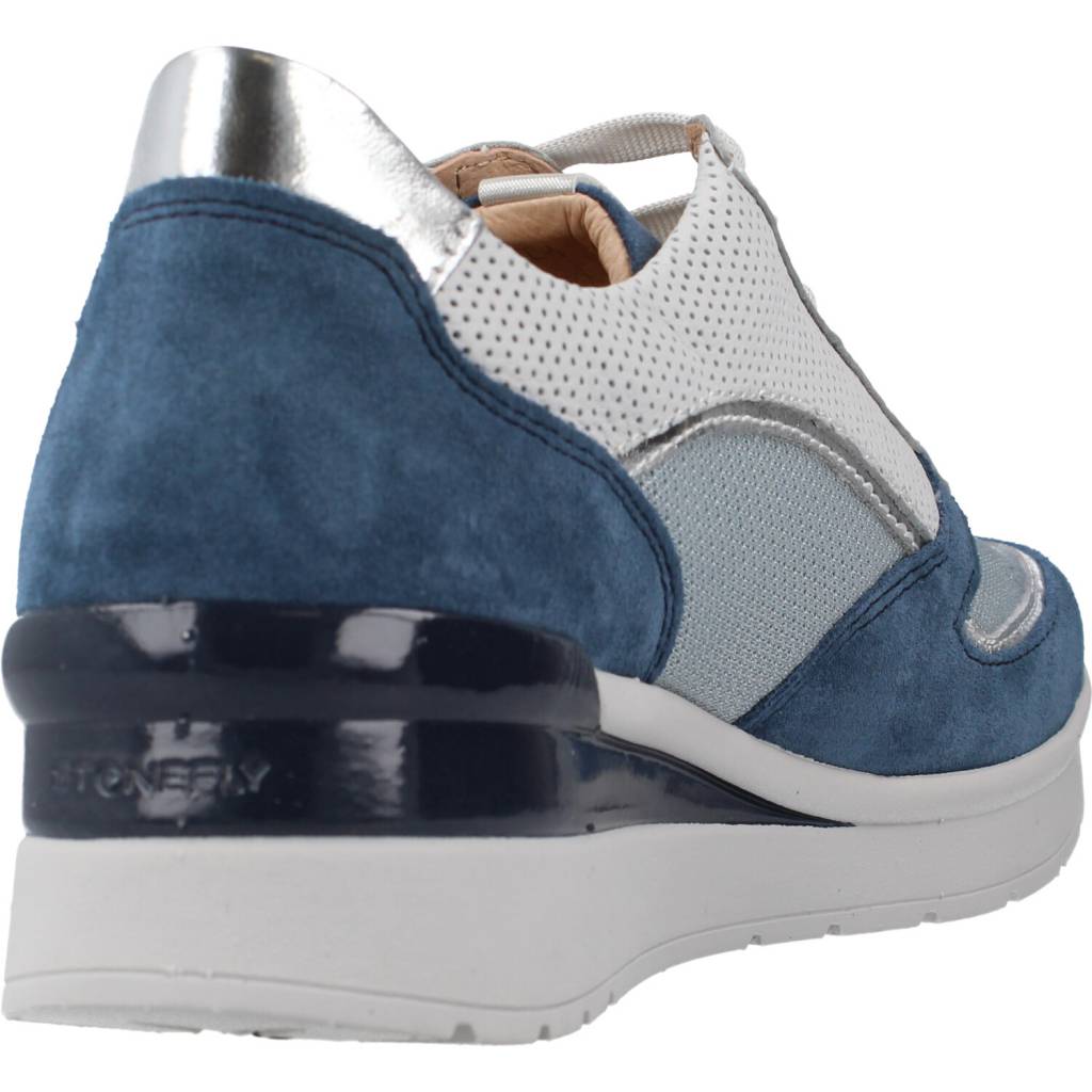 STONEFLY CREAM VELOUR en color AZUL (3)
