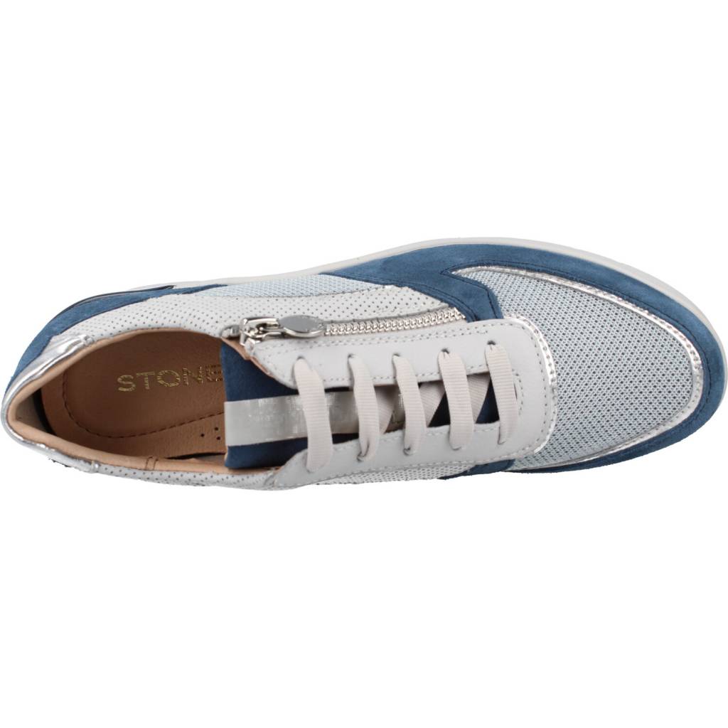 STONEFLY CREAM VELOUR en color AZUL (7)