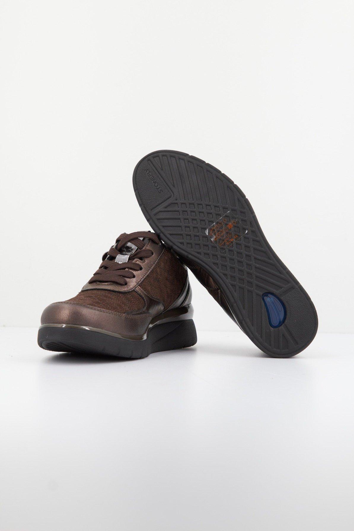 STONEFLY CLERYN HDRY VELOUR/LAMINATED en color MARRON (4)