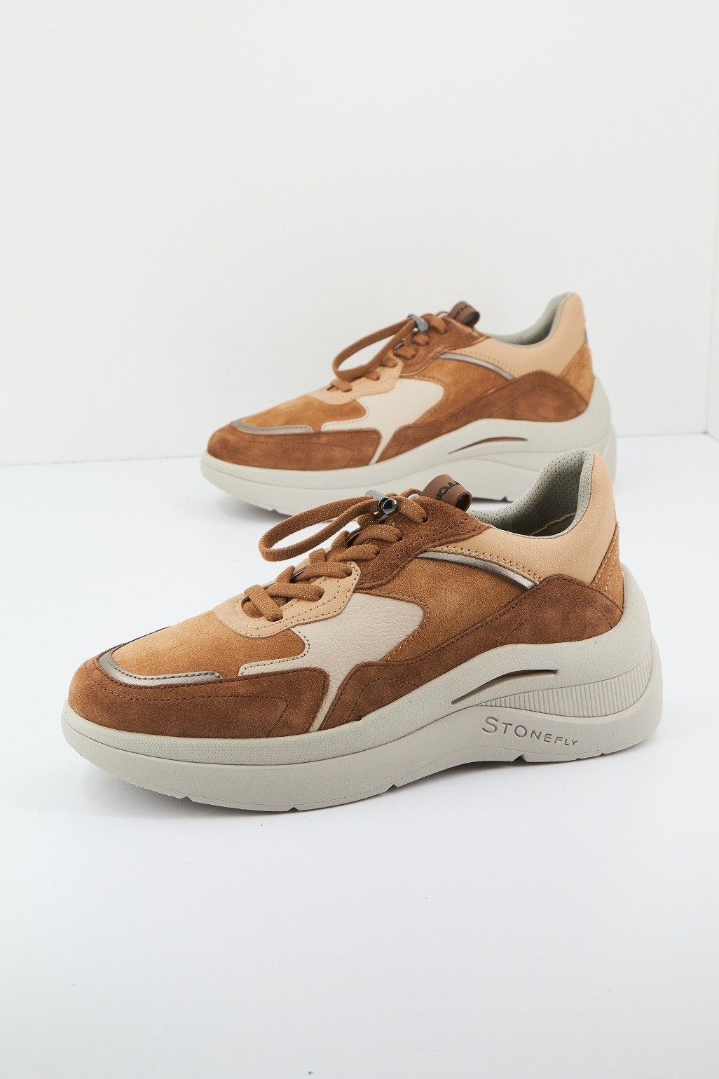 STONEFLY ROCHA VELOUR/S. NAPPA en color MARRON CLARO (4)