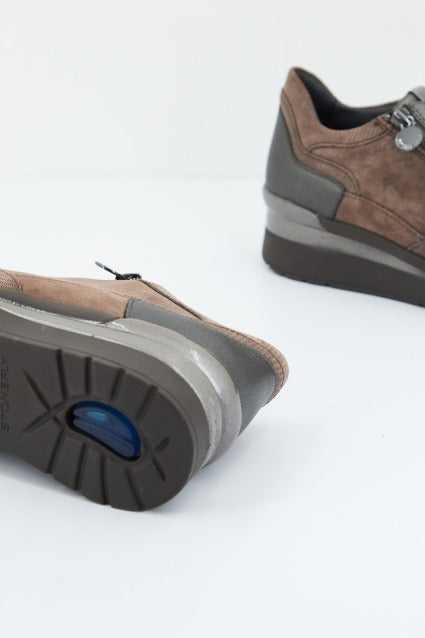 STONEFLY CREAM VELOUR en color MARRON (3)