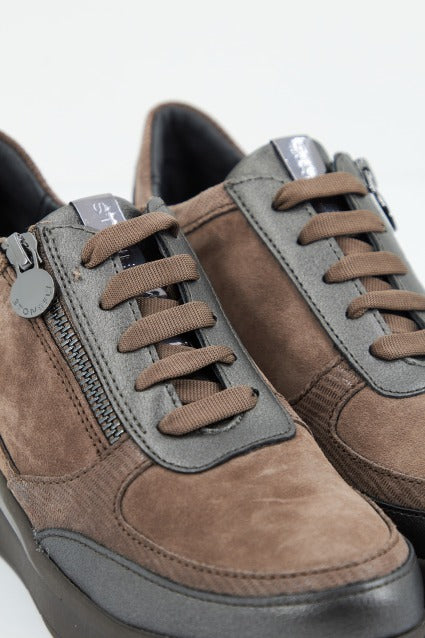 STONEFLY CREAM VELOUR en color MARRON (4)