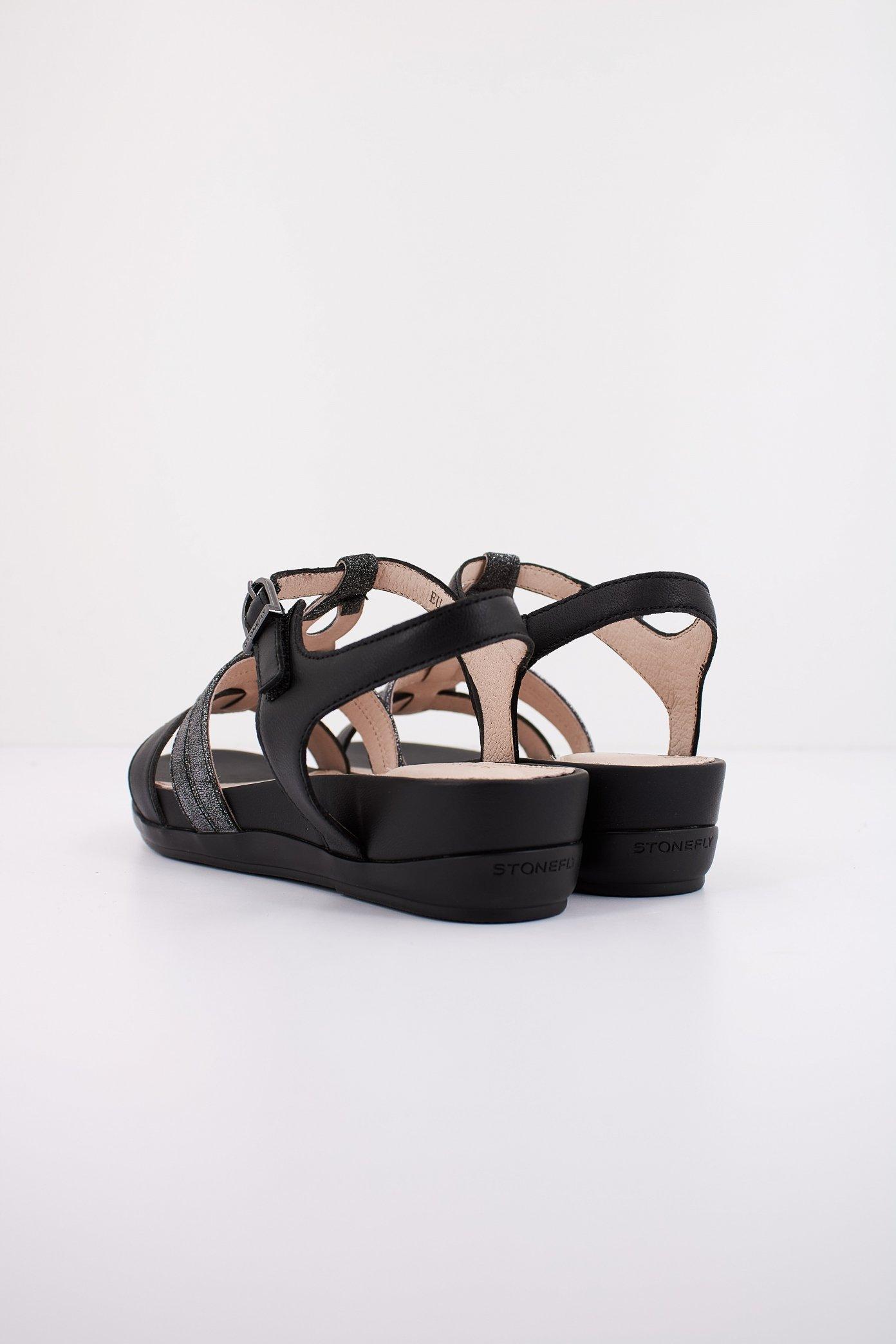 STONEFLY EVE S. LAMINATED/NAPPA L en color NEGRO (3)