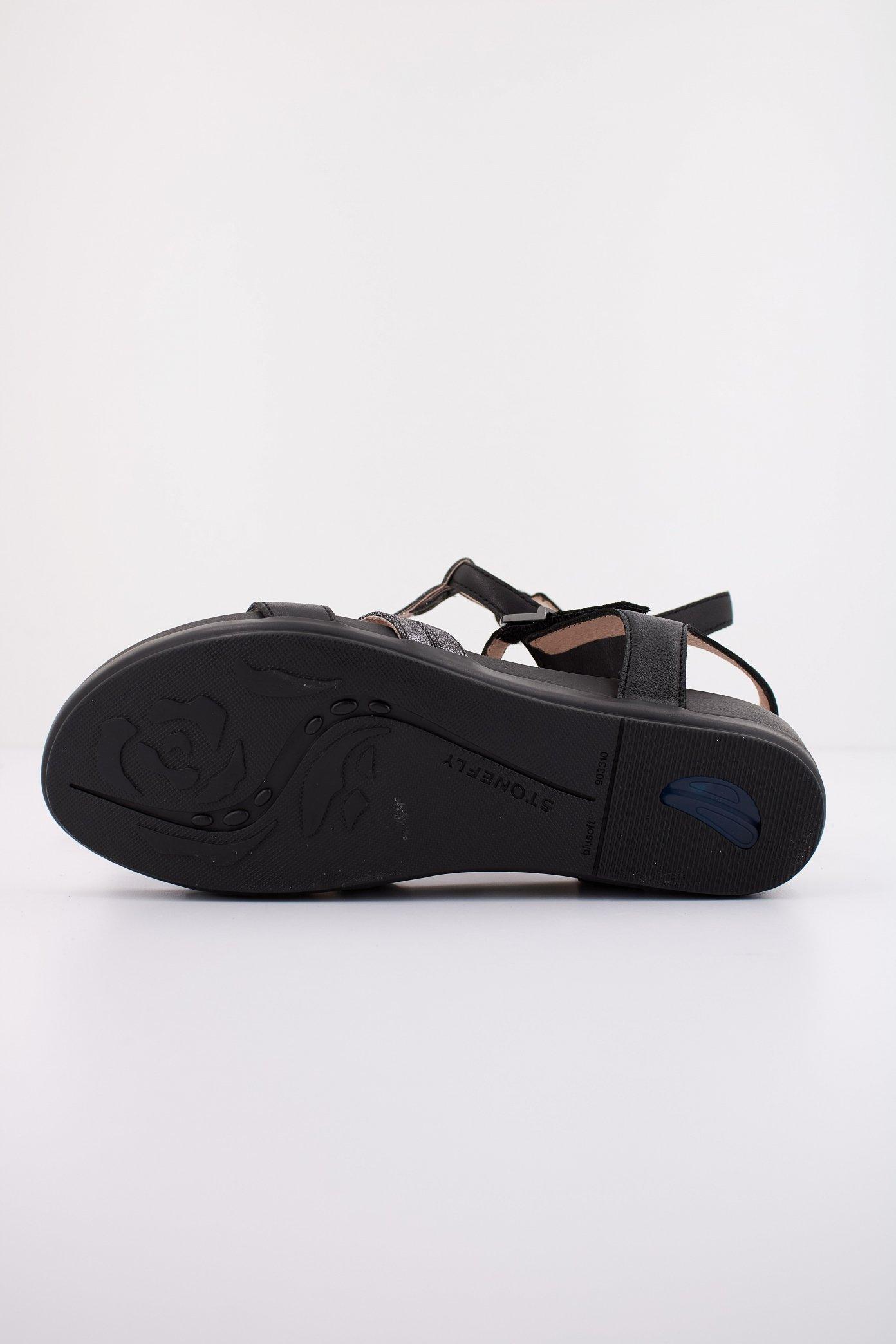 STONEFLY EVE S. LAMINATED/NAPPA L en color NEGRO (4)