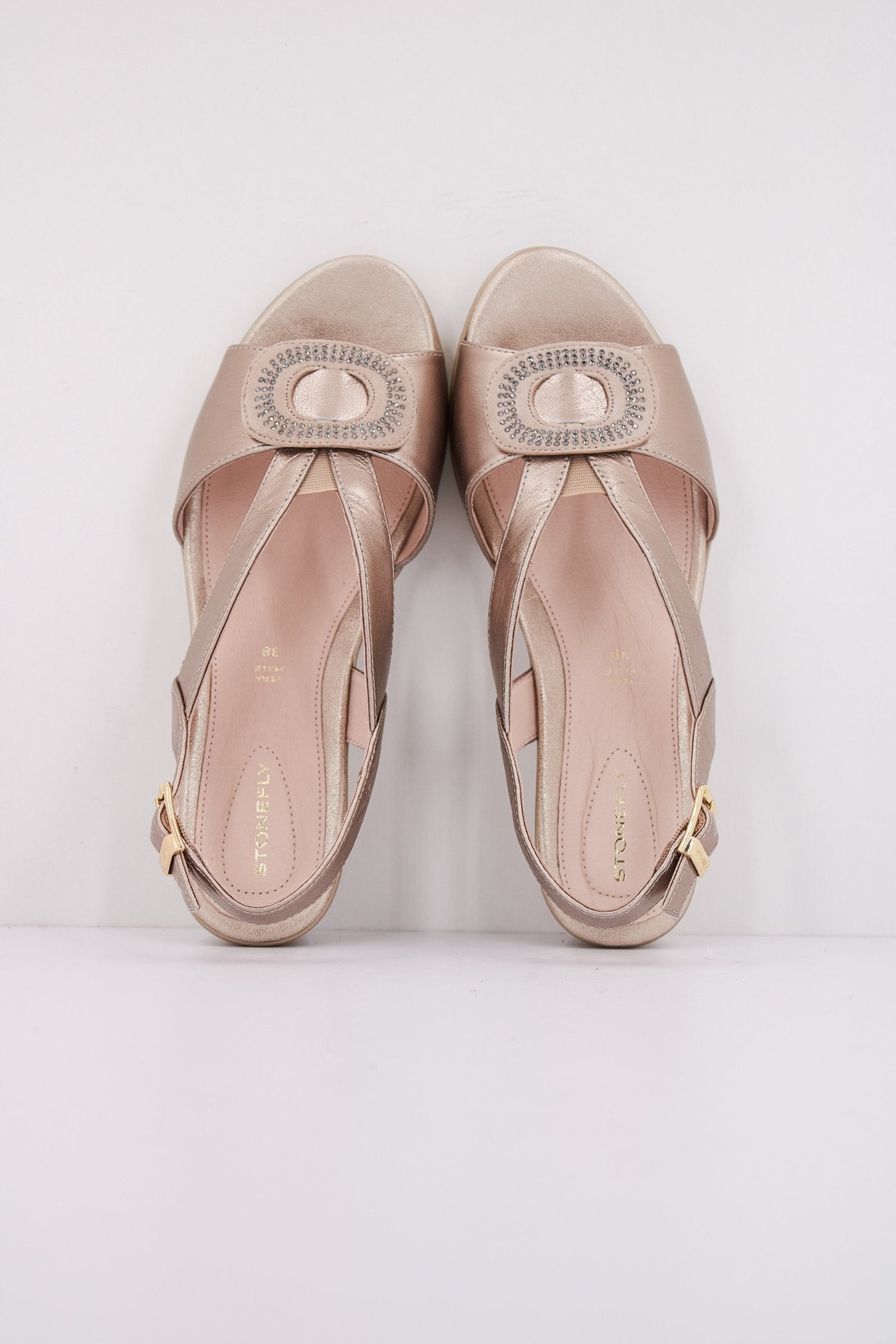 STONEFLY VANITY III LAMINATED LTH en color ORO (3)